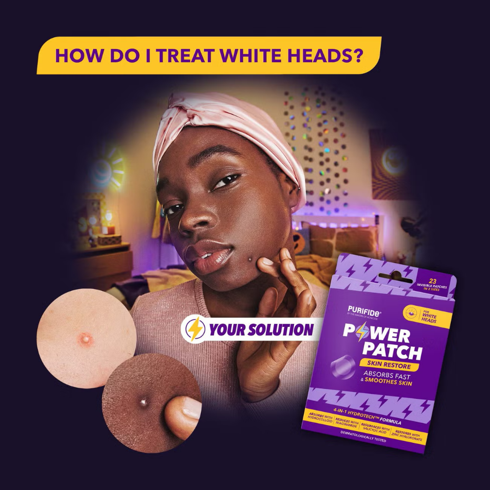 Acnecide + Purifide Power Patch Skin Restore Hydrocolloid Pimple Patches x23