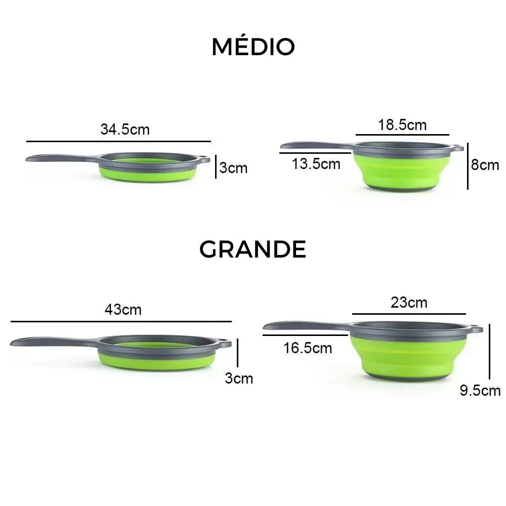 Bandeja de Silicona para Guardar e Lavar Frutas y Vegetais
